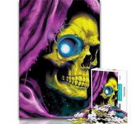 1000 Piece Jigsaw Puzzles for Teenagers Gifts Skeleton Art 1000 Piece Puzzle,Staycation Kill Time with Fully Interlocking Randomly Shaped Pieces 38x26cm