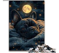 1000 Piece Jigsaw Puzzles for Teenagers Gifts Sleeping Pug, Family Game Stress Reliever Difficult Challenge Enhance Love between Couples (Size 26x38cm)