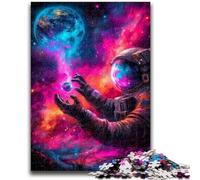 1000 Piece Jigsaw Puzzles for Teenagers Gifts Space Astronaut Teenager Puzzles,Educational Games Home Decoration Suitable for Desktop Decoration (50x75cm)