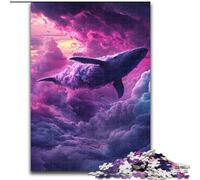 1000 Piece Jigsaw Puzzles for Teenagers Gifts Space Whale, Analysis And Logic with Fully Interlocking Randomly Shaped Pieces for And Age 14 Years Up (Size50x75cm)