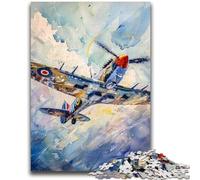1000 Piece Jigsaw Puzzles for Teenagers Gifts Spitfire Plane Puzzles for Adults,Learning Educational Toys Family Games Gifts for Friends And Family (38x26cm)