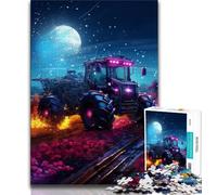 1000 Piece Jigsaw Puzzles for Teenagers Gifts Star Tractor Teenager Puzzles,Educational Games Home Decoration Suitable for Desktop Decoration 38x26cm