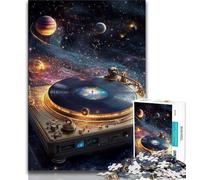 1000 Piece Jigsaw Puzzles for Teenagers Gifts Starry Sky Phonograph Teenager Puzzles,Educational Games Wall Decoration Unique Birthday And Xmas Gifts 26x38cm