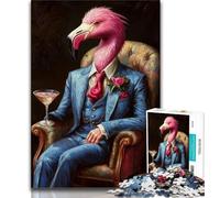 1000 Piece Jigsaw Puzzles for Teenagers Gifts Suit Flamingo Jigsaw,Educational Games Home Decoration Suitable for Desktop Decoration (size 38x26cm)