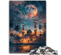 1000 Piece Jigsaw Puzzles for Teenagers Gifts Taj Mahal at Night Educational Games Home Decoration for Is Ideal As A Gift for The Whole Family 26x38cm