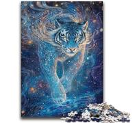 1000 Piece Jigsaw Puzzles for Teenagers Gifts The Celestial Tiger 1000 Piece Puzzle,Educational Games Home Decoration Suitable for Desktop Decoration (26x38cm)