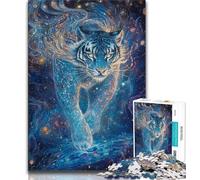 1000 Piece Jigsaw Puzzles for Teenagers Gifts The Celestial Tiger 1000 Piece Puzzle,Staycation Kill Time with Fully Interlocking Randomly Shaped Pieces 38x26cm