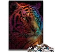 1000 Piece Jigsaw Puzzles for Teenagers Gifts Tiger Art 1000 Piece Puzzle,Stress Reliever Difficult Challenge Unique Home Decor And Gifts (38x26cm)