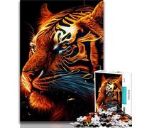 1000 Piece Jigsaw Puzzles for Teenagers Gifts Tiger Teenager Puzzles,Educational Games Home Decoration Suitable for Desktop Decoration 38x26cm