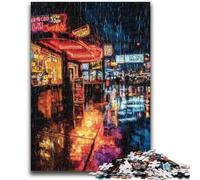 1000 Piece Jigsaw Puzzles for Teenagers Gifts Tokyo Cityscape Oil Painting 1000 Piece Puzzle,Stress Reliever Difficult Challenge Unique Home Decor And Gifts (38x26cm)