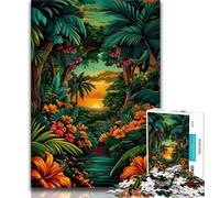 1000 Piece Jigsaw Puzzles for Teenagers Gifts Tropical Rain Forest Teenager Puzzles,Educational Games Home Decoration Unique Home Decor And Gifts (size 38x26cm)