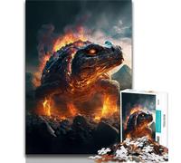 1000 Piece Jigsaw Puzzles for Teenagers Gifts Turle Fire 1000 Pieces for Teenagers,Stress Reliever Difficult Challenge Home Decoration Toys (size 75x50cm)