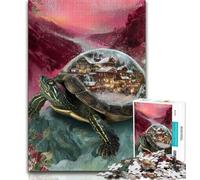 1000 Piece Jigsaw Puzzles for Teenagers Gifts Turtle Landscape 1000 Piece Puzzle,Quiz Game Wall Decoration Unique Birthday And Xmas Gifts (size 75x50cm)