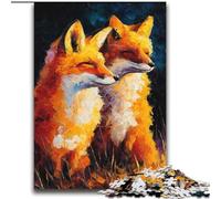 1000 Piece Jigsaw Puzzles for Teenagers Gifts Two Foxes,Stress Reliever Staycation Kill Time Wishlist with Santa Claus 38x52cm