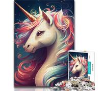 1000 Piece Jigsaw Puzzles for Teenagers Gifts Unicorn Cute Teenager Puzzles,Educational Games Home Decoration Suitable for Desktop Decoration 38x26cm