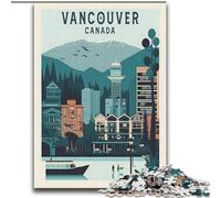1000 Piece Jigsaw Puzzles for Teenagers Gifts Vancouver Canada Travel, for 14+ Challenging Game As A Gift for The Whole Family And Friends 75x100cm