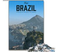 1000 Piece Jigsaw Puzzles for Teenagers Gifts Visit Brazil, for 14+ Challenging Game As A Gift for The Whole Family And Friends 26x38cm