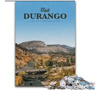 1000 Piece Jigsaw Puzzles for Teenagers Gifts Visit Durango, for 14+ Challenging Game As A Gift for The Whole Family And Friends 26x38cm