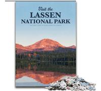 1000 Piece Jigsaw Puzzles for Teenagers Gifts Visit Lassen National Park, Family Activity Enhance Love between Couples for Age 14+ 26x38cm