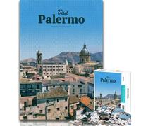 1000 Piece Jigsaw Puzzles for Teenagers Gifts Visit Palermo,Help The Brain Exercise Addictive Toys to Cultivate Patience Wall Decoration (38x26cm)