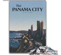 1000 Piece Jigsaw Puzzles for Teenagers Gifts Visit Panama City, for 14+ Challenging Game As A Gift for The Whole Family And Friends 75x100cm