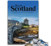 1000 Piece Jigsaw Puzzles for Teenagers Gifts Visit Scotland Family Fun for Is Ideal As A Gift for The Whole Family for And Age 14 Years Up (size 38x26cm)