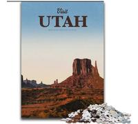 1000 Piece Jigsaw Puzzles for Teenagers Gifts Visit Utah, for 14+ Challenging Game As A Gift for The Whole Family And Friends 50x75cm