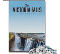 1000 Piece Jigsaw Puzzles for Teenagers Gifts Visit Victoria Falls,Learning Educational Toys Family Games Educational Game for Birthday,Chrismas 38x26cm
