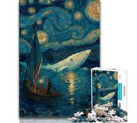 1000 Piece Jigsaw Puzzles for Teenagers Gifts Whale Jumping Out Teenager Puzzles,Educational Games Home Decoration Unique Home Decor And Gifts (size 38x26cm)