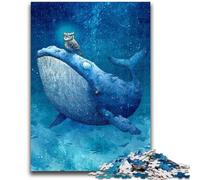 1000 Piece Jigsaw Puzzles for Teenagers Gifts Whales And Owls Puzzles for Adults,Learning Educational Toys Family Games Gifts for Friends And Family (50x75cm)
