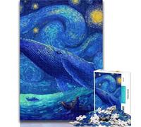 1000 Piece Jigsaw Puzzles for Teenagers Gifts Whales in The Starry Sky Puzzles for Adults,Learning Educational Toys Family Games Gifts for Friends And Family 50x75cm