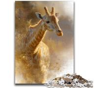 1000 Piece Jigsaw Puzzles for Teenagers Giraffe Family Game Stress Reliever Difficult Challenge Secret Santa Gifts 26x38cm