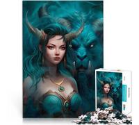 1000 Piece Jigsaw Puzzles for teenagers Girl and beast pädagogische Herausforderung mit passendem Poster und Quizblatt75x50cm