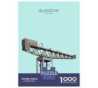 1000 Piece Jigsaw Puzzles for Teenagers Glasgow Tower Snippet Jigsaw for Adults Hands-on Game Pattern Assembly for Birthday, Chrismas 52x38cm/1000pcs