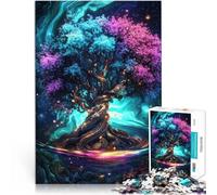 1000 Piece Jigsaw Puzzles for teenagers Glowing Tree of Life Intellectual Game 50x75cm is ideal as gifts for the whole family for 14+