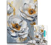 1000 Piece Jigsaw Puzzles for Teenagers Gold Flower Blooms 1000 Pieces for Adults,Classic Educational Games Beautiful Decoration 75x50cm