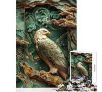 1000 Piece Jigsaw Puzzles for Teenagers Golden Eagle Art Deco Practical Game Birthday Present Home Decoration Toys Train Your Brain And Hands (38X26cm)