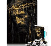 1000 Piece Jigsaw Puzzles for Teenagers Golden Jesus, Analysis And Logic,is Ideal As A Gift for The Whole Family Suitable for And 14 38x26cm
