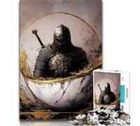 1000 Piece Jigsaw Puzzles for Teenagers Golden Knights Puzzles for Adults,Stress Reliever Difficult Challenge Secret Santa Gifts (size 75x50cm)