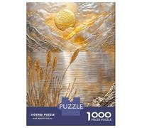 1000 Piece Jigsaw Puzzles for Teenagers Golden Lake Sunset Art Jigsaw for Adults Hands-on Game Pattern Assembly for Birthday, Chrismas 70x50cm/1000pcs