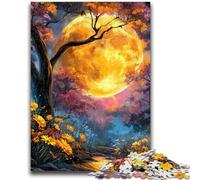 1000 Piece Jigsaw Puzzles for Teenagers Golden Moon for And 14 Years And over Educational Challenge Fun Activities at Home, Birthday Gifts, Travel Gifts 50x75cm
