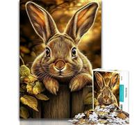 1000 Piece Jigsaw Puzzles for Teenagers Golden Rabbit,Toys Educational Games Stress Relieving Unique Birthday And Gifts 50x75cm
