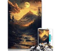 1000 Piece Jigsaw Puzzles for Teenagers Golden Sunset 1000 Piece Jigsaw,Family Activity Fun at Home Activities, Birthday Present,Travel Gifts (size 38x26cm)