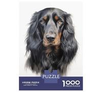 1000 Piece Jigsaw Puzzles for Teenagers Gordon Setter Dog Jigsaw for Adults DIY Toys Pattern Assembly Help The Brain Exercise 38x26cm/1000pcs