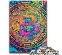 1000 Piece Jigsaw Puzzles for Teenagers Graffiti Bitcoin Challenging Game Toys Deal As Gifts for The Whole Family for Ages 14+ 26x38cm