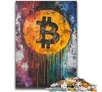 1000 Piece Jigsaw Puzzles for Teenagers Graffiti Bitcoin Educational Family Game Is Ideal As Gifts for The Whole Family for 14+ 50x75cm