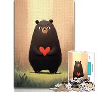 1000 Piece Jigsaw Puzzles for Teenagers Happy Bear Puzzles for Teenagers,Challenging Family Activity Games DIY Toy for Home Wall Decor Gifts (size 75x50cm)