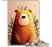 1000 Piece Jigsaw Puzzles for Teenagers Happy Bear, Suitable for Ages 14 And Up Home Decor Deal As Gifts for The Whole Family (size 26x38cm)