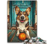 1000 Piece Jigsaw Puzzles for Teenagers Happy Corgi Challenging Game Toys Deal As Gifts for The Whole Family for Ages 14+ 26x38cm