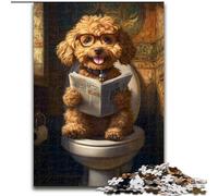 1000 Piece Jigsaw Puzzles for Teenagers Happy Goldendoodle, for Age 14 Years And over Home Decor As A Gift for The Whole Family And Friends (size 50x75cm)